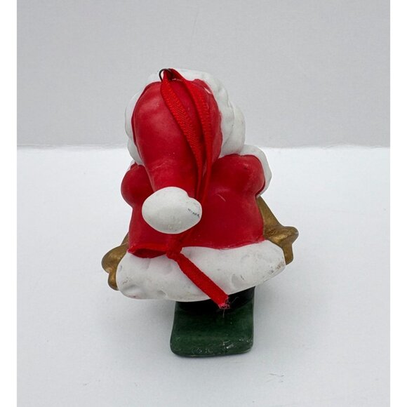 Skiing Santa Claus Christmas Ornament Vintage Holiday Decor Skier Gift - Picture 3 of 7